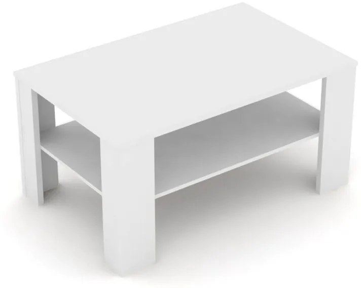 Drevona, konferenčný stolík REA 3v, biela