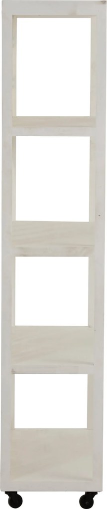 Biely drevený policový regál s pádlami Paddles - 80 * 35 * 172 cm