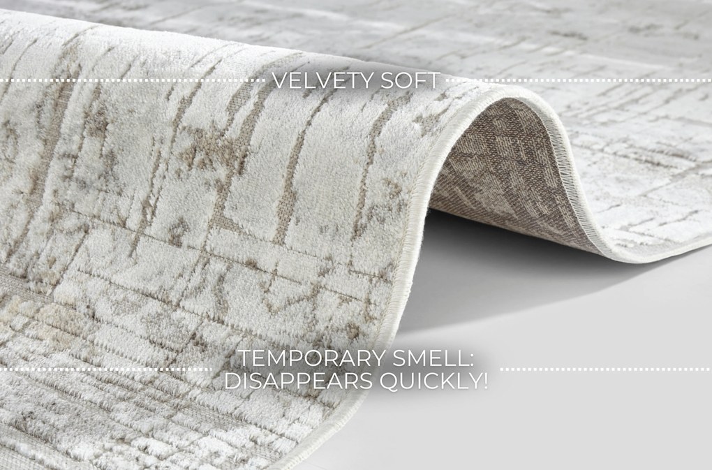 Kusový koberec Maywand 105059 Beige, Copper z kolekcie Elle, 140x95, béžová, obývacia izba, ELLE Decoration