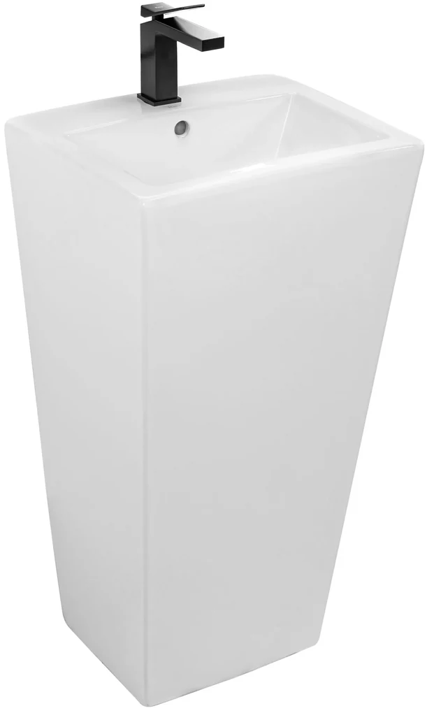 Rea Daria, voľne stojace umývadlo 440x380x840mm, biela lesklá, REA-U9900