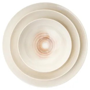 24-dielna jedálenská súprava, béžová/porcelán