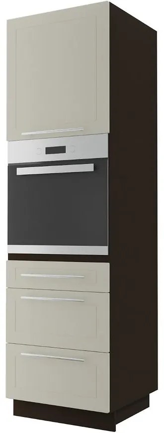 Kuchynská skrinka D14RU/3M Quantum vanilla mat/lava