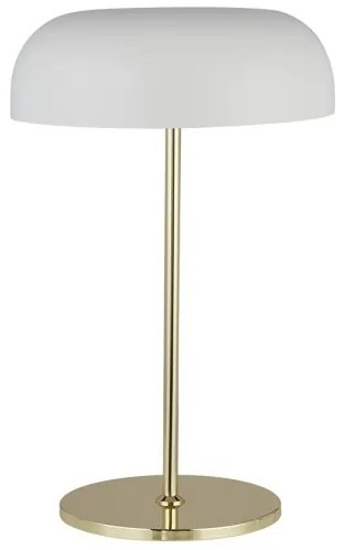 Searchlight EU60707WH - Stolná lampa HANOVER 2xE14/7W/230V biela/zlatá