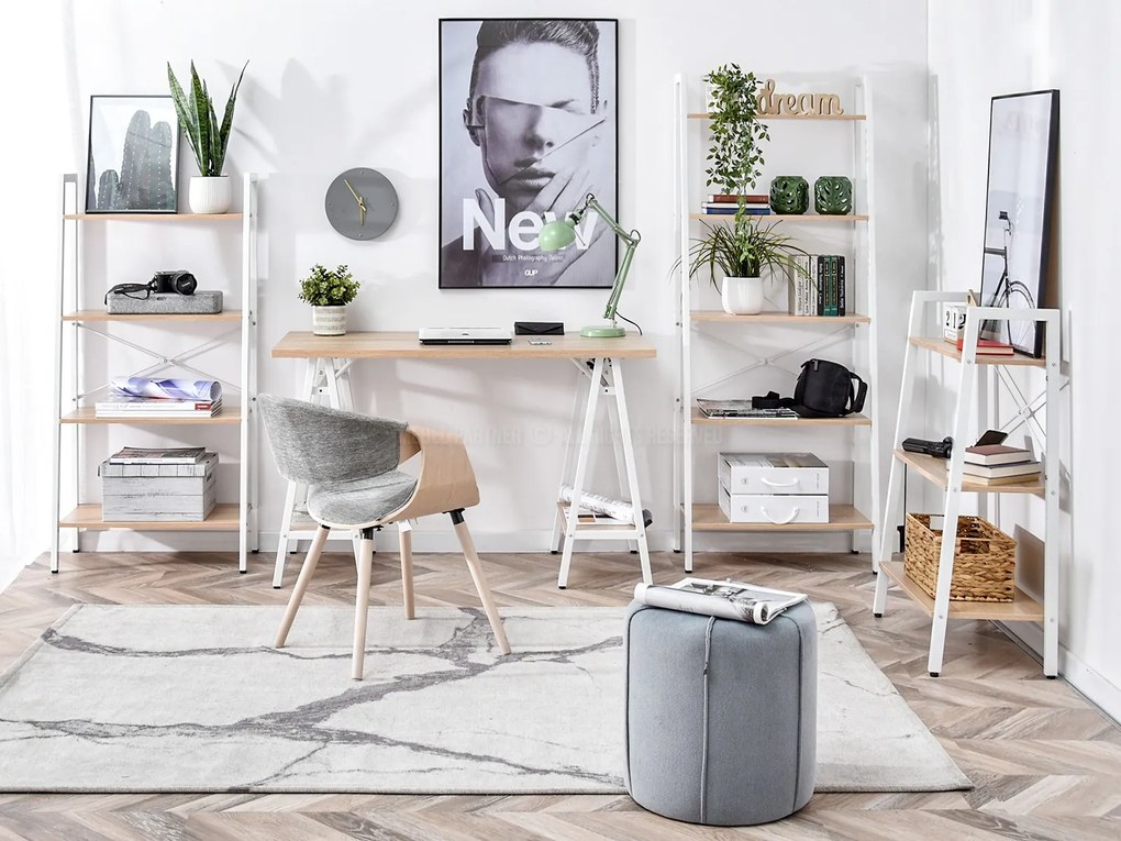 Regál Jeans (dub + sonoma). Akcia -21%. Vlastná spoľahlivá doprava až k Vám domov. 1111360