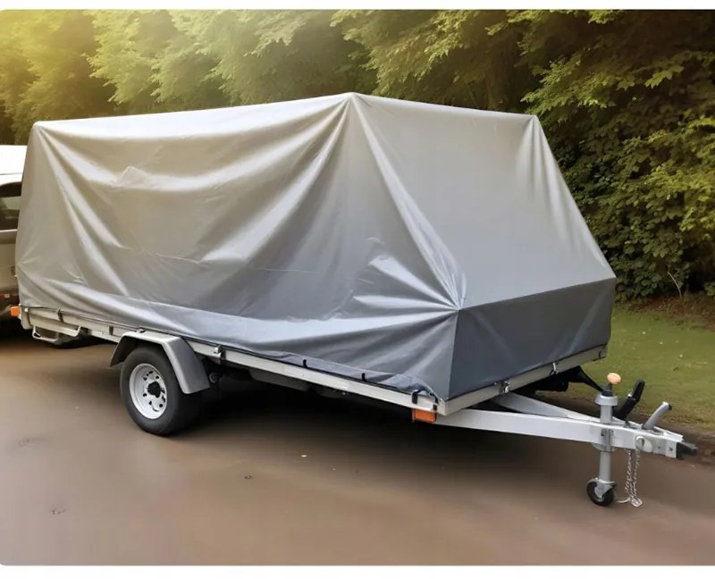 Krycia mrazuvzdorná plachta strieborno hnedej farby 6m x 8m