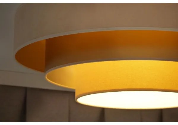 Duolla - LED Stropné svietidlo LUNETA LED/26W/230V pr. 60 cm 4000K krémová/zlatá
