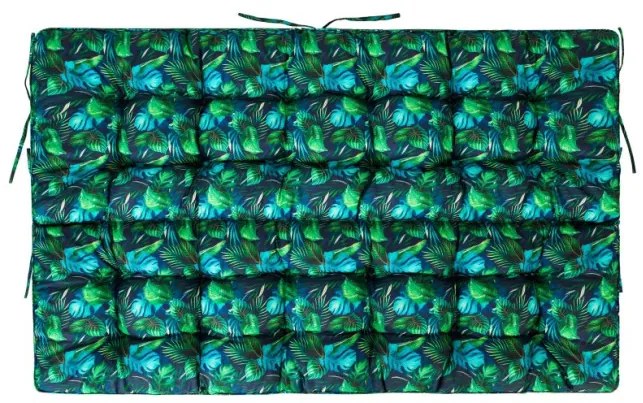 Vankúš na záhradnú hojdačku POLA 100 cm oxford, modré lístie