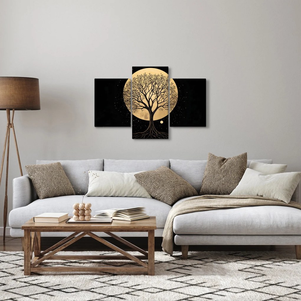 Obraz – Strom v zlatom splne I. (90x60 cm)