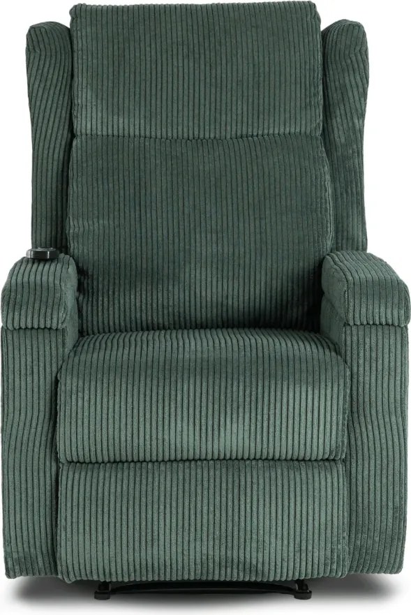 Masážne kreslo SEBASTIAN Green Corduroy