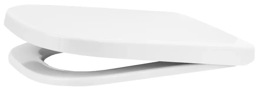 Gamma Lumino, toaletné WC sedátko 445x345mm z PP s pomalým zatváraním, biela, GAM-LUMINO