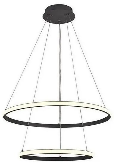 LED Stmievateľný luster na lanku LED/75W/230V 3000-6500K + diaľkové ovládanie