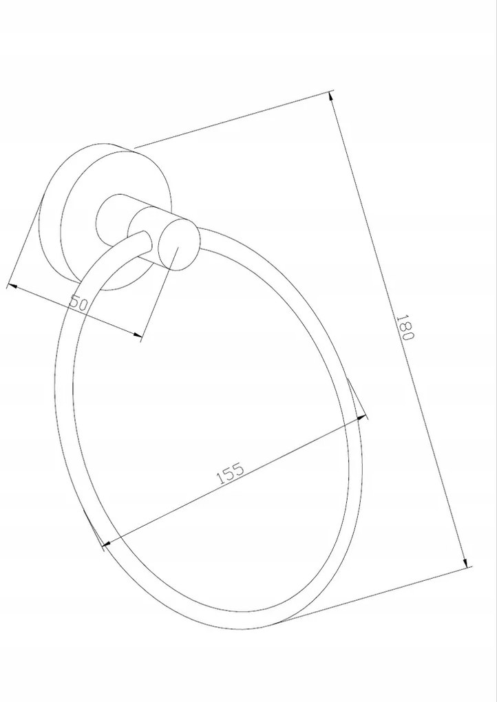 Kúpeľňový držiak na uteráky MEXEN REMO - guľatý - rose gold, 7050732-60