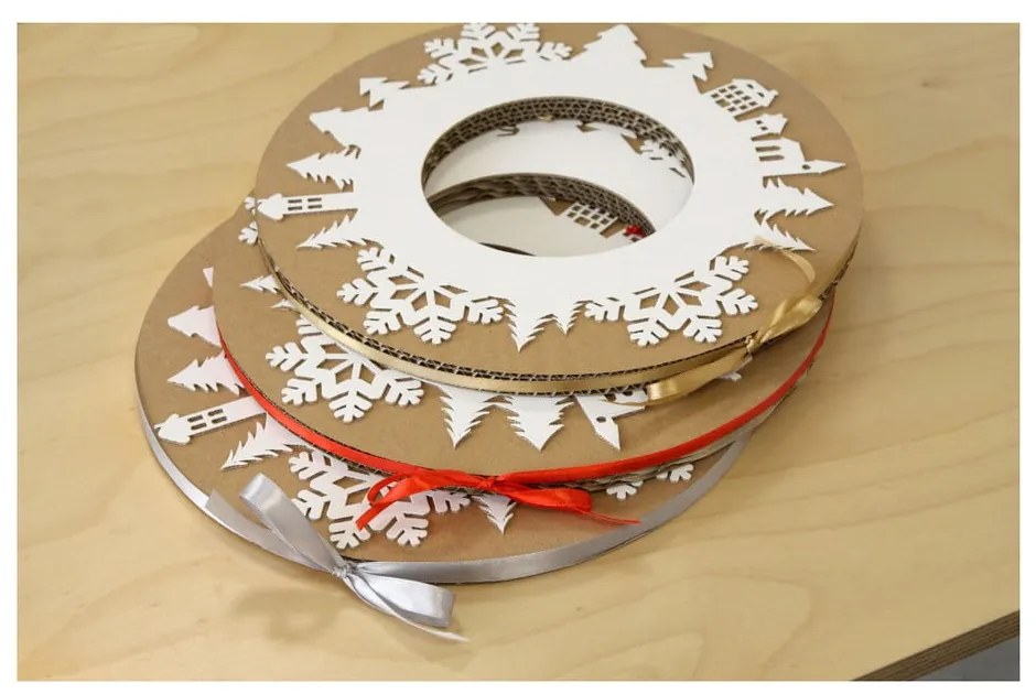 Adventný veniec so sivou stuhou Unlimited Design for kids