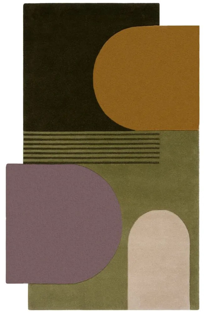 Flair Rugs koberce Kusový koberec Abstract Lozenge Green/Multi - 120x180 cm