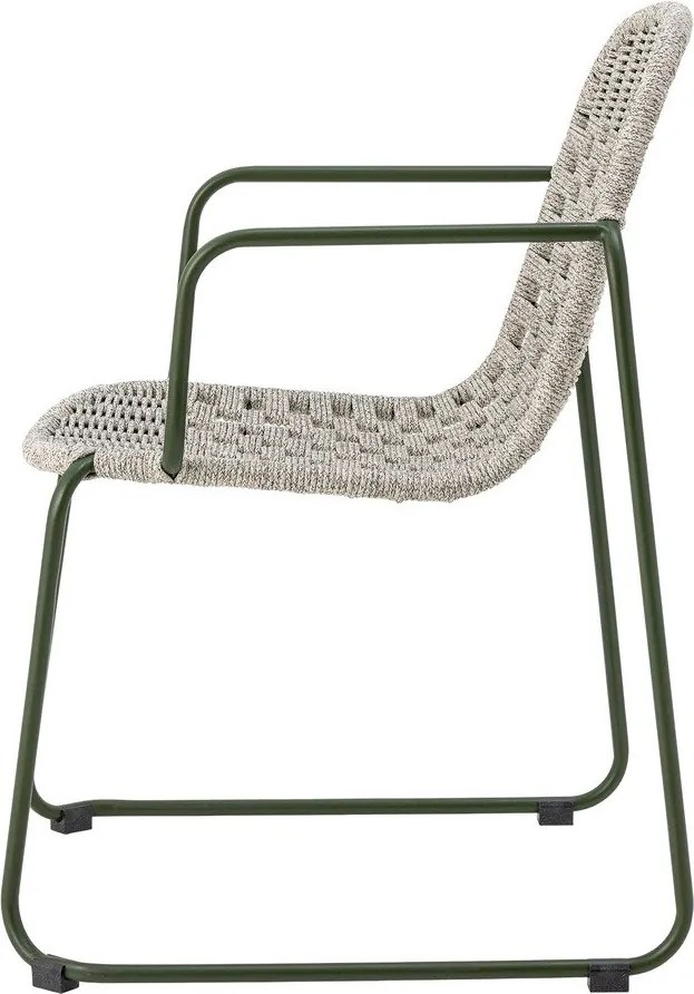 Sivá kovová záhradná stolička Calana – Bloomingville