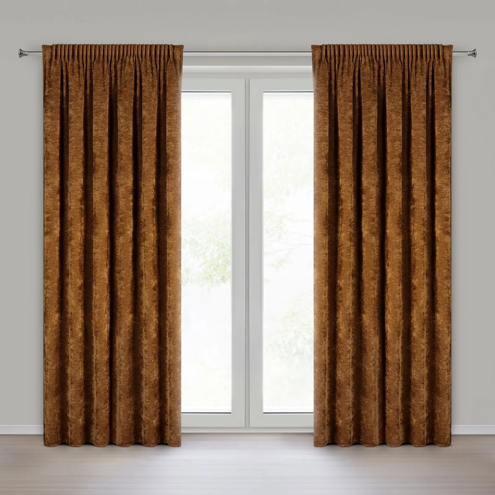 ZATEMŇOVACÍ ZÁVES NA PÁSKE NESKA 140X270 CM MEDOVÁ