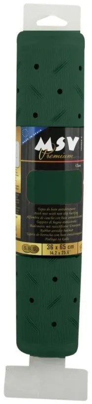 Spirella Protišmyková podložka do vane CLASS Premium, tmavozelená, 36 x 65 cm