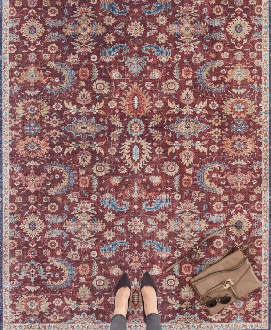 Koberec Hanse Home Asmar Vivana bordový