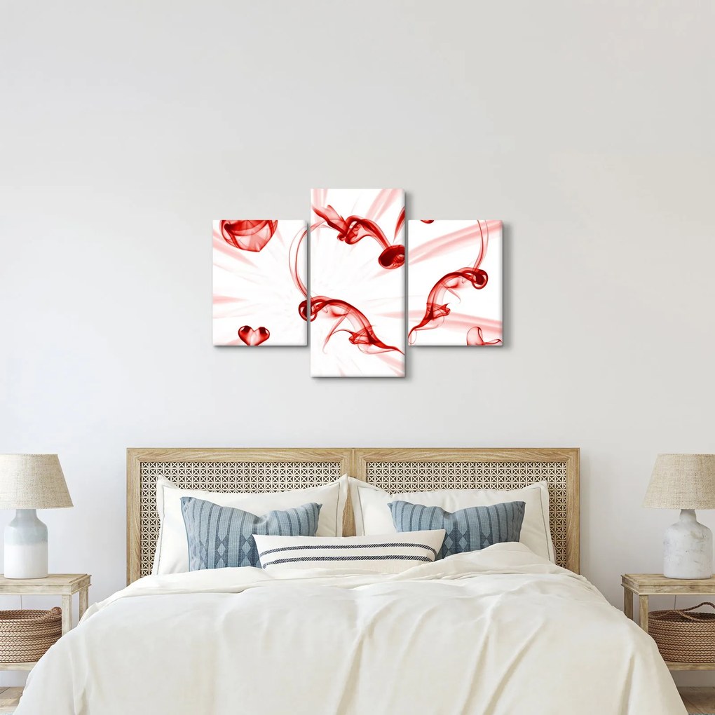 Obraz srdca z dymu (90x60 cm)