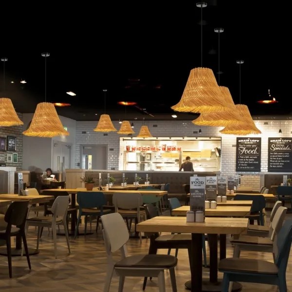 Immax 08273L - Luster na lanku NATURALEZA 1xE27/40W/230V pr. 45 cm ratan