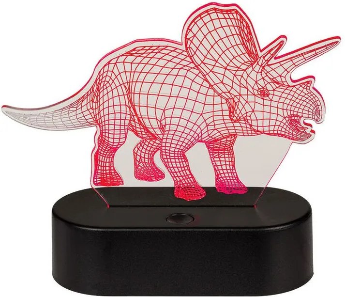 Detská lampička 3D TRICERATOPS