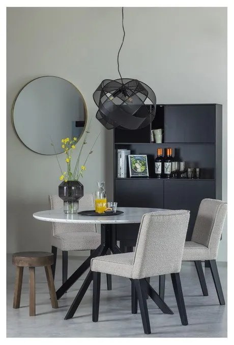 Čierna skrinka z borovicového dreva 110x170 cm Finca – WOOOD