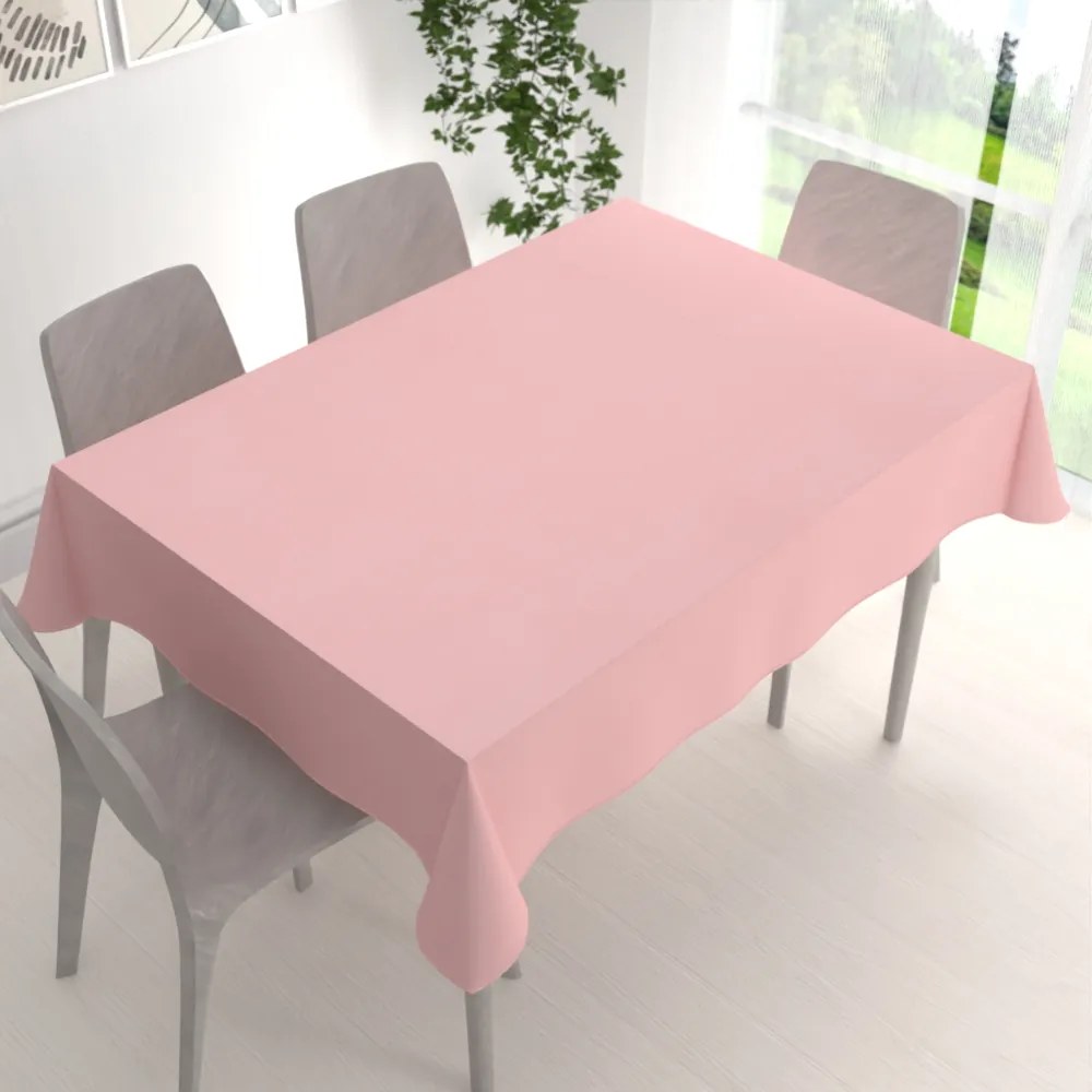 Biante Teflónový obdĺžnikový obrus - Paris TF-125 Púdrovo ružový 60x100 cm