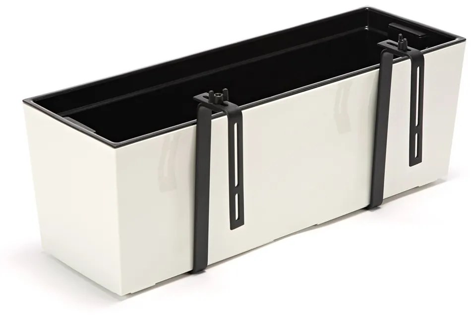 Balkónový truhlík BOUQUET 56 cm biely