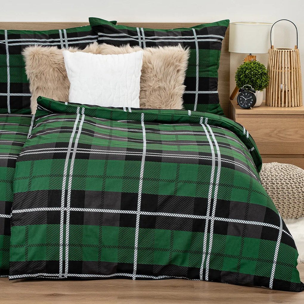 4Home Bavlnené obliečky Green Classic, 140 x 220 cm, 70 x 90 cm