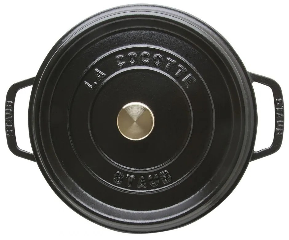 Staub Cocotte hrniec okrúhly 20 cm / 2,2 l čierny, 1102025