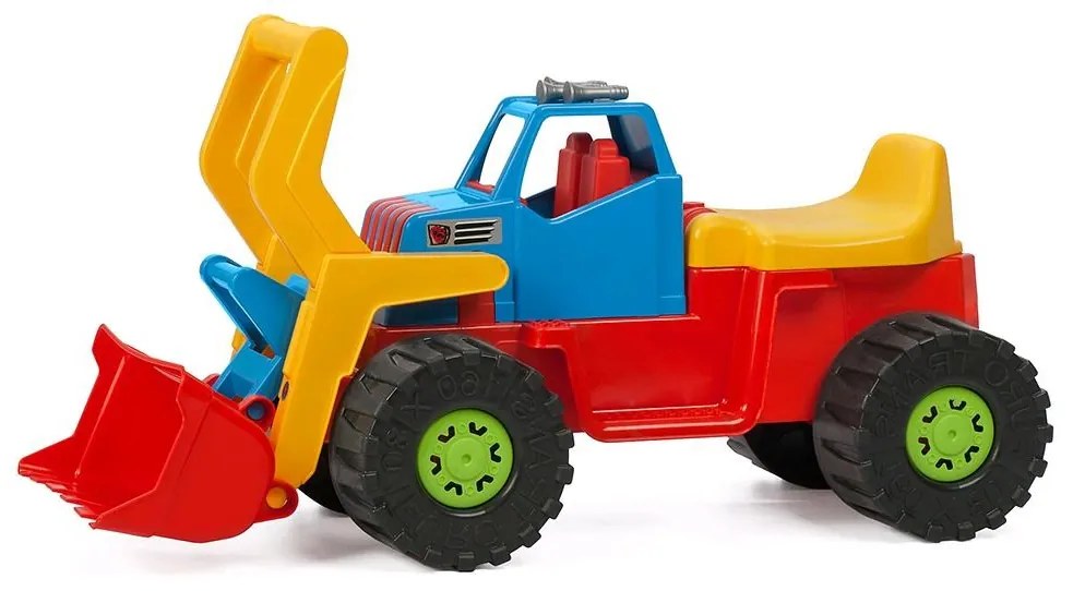 Detské odrážadlo Bager nakladač BAYO 74 cm zelený