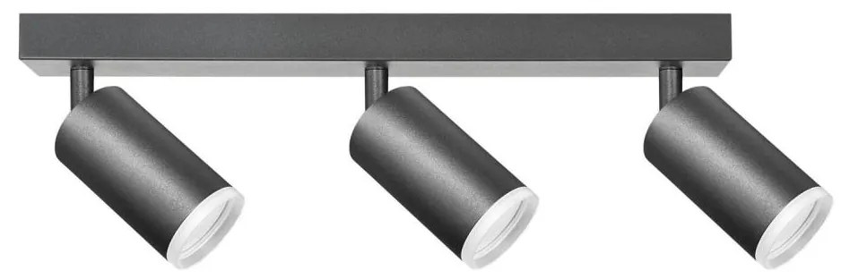 Bodové svietidlo LONDON 3xGU10/10W/230V čierna