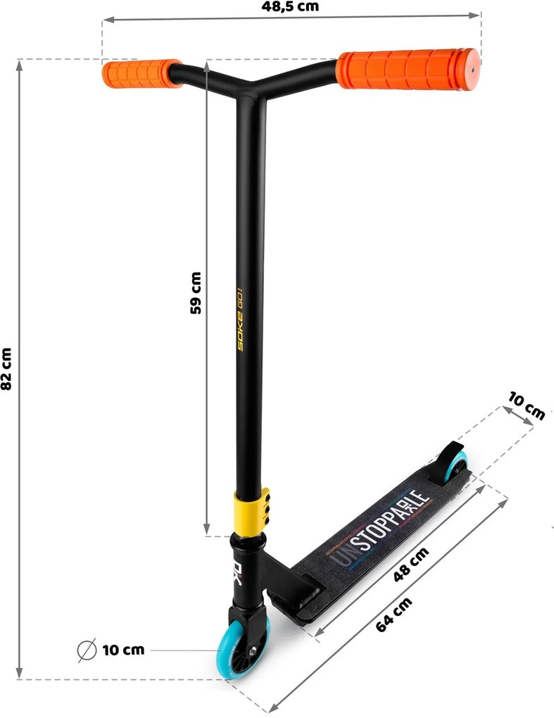 Výkonný skúter SOKE GO! oranžový