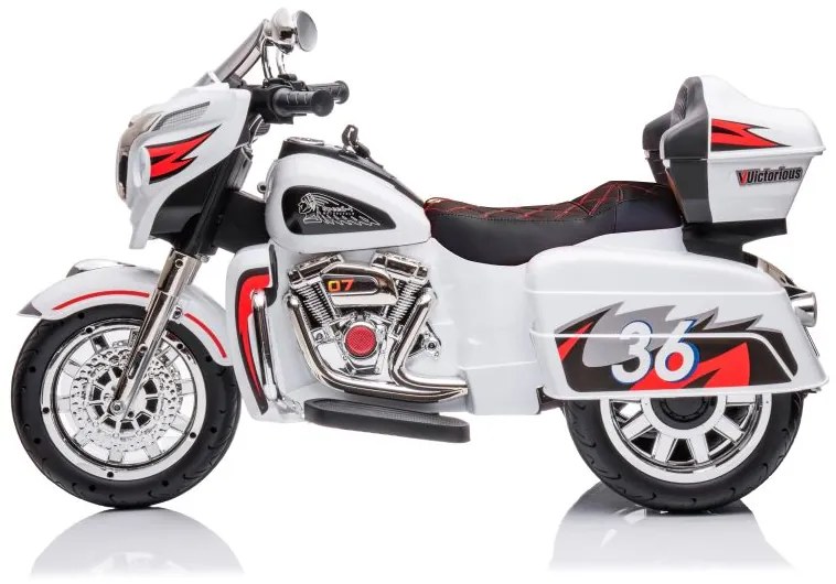 Nabíjacia trojkolesová motorka Goldwing White