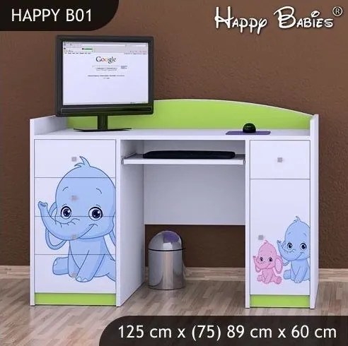 Detský písací stôl slonica - TYP 1