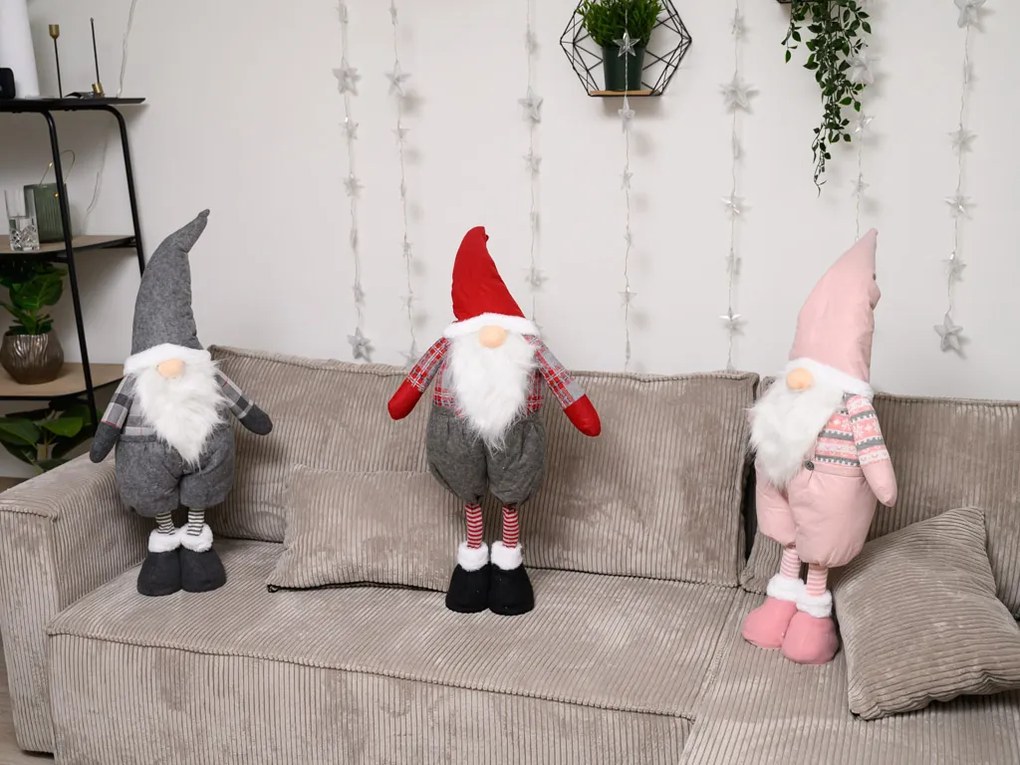 Dekoratívny trpaslík GNOME 90 cm, ružový