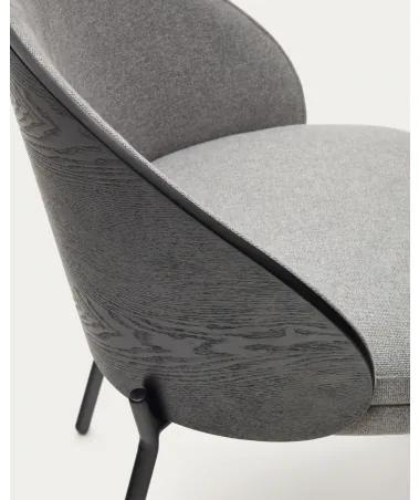 EAMY stolička Sivá - čierna