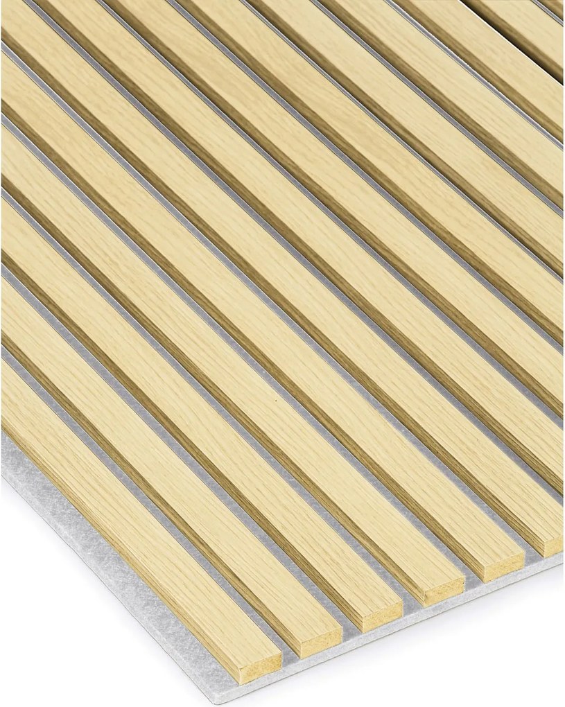 Drevený akustický panel, 2400 x 600 mm, B2BP001, breza