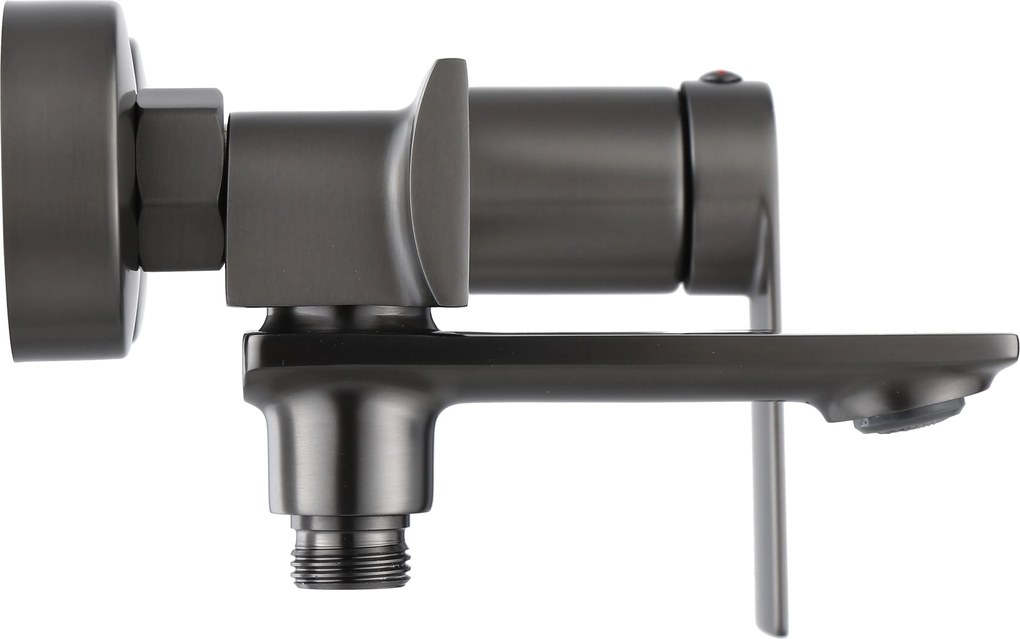 Rea Storm, vaňová batéria s ručnou bodovou sprchovou sadou, grafitová, REA-B4585