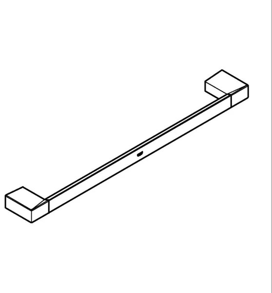 GROHE 40767000 - Držiak na uteráky SELECTION CUBE 500 mm lesklý chróm