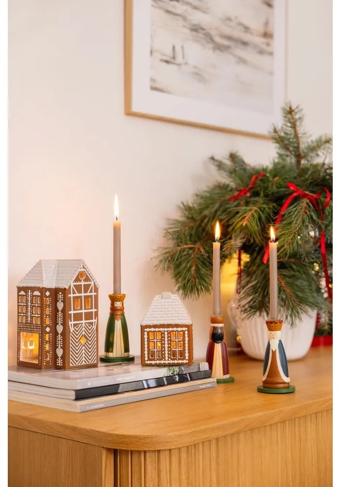 Keramický svietnik na čajovú sviečku Gingerbread Lighthouse – Kähler Design