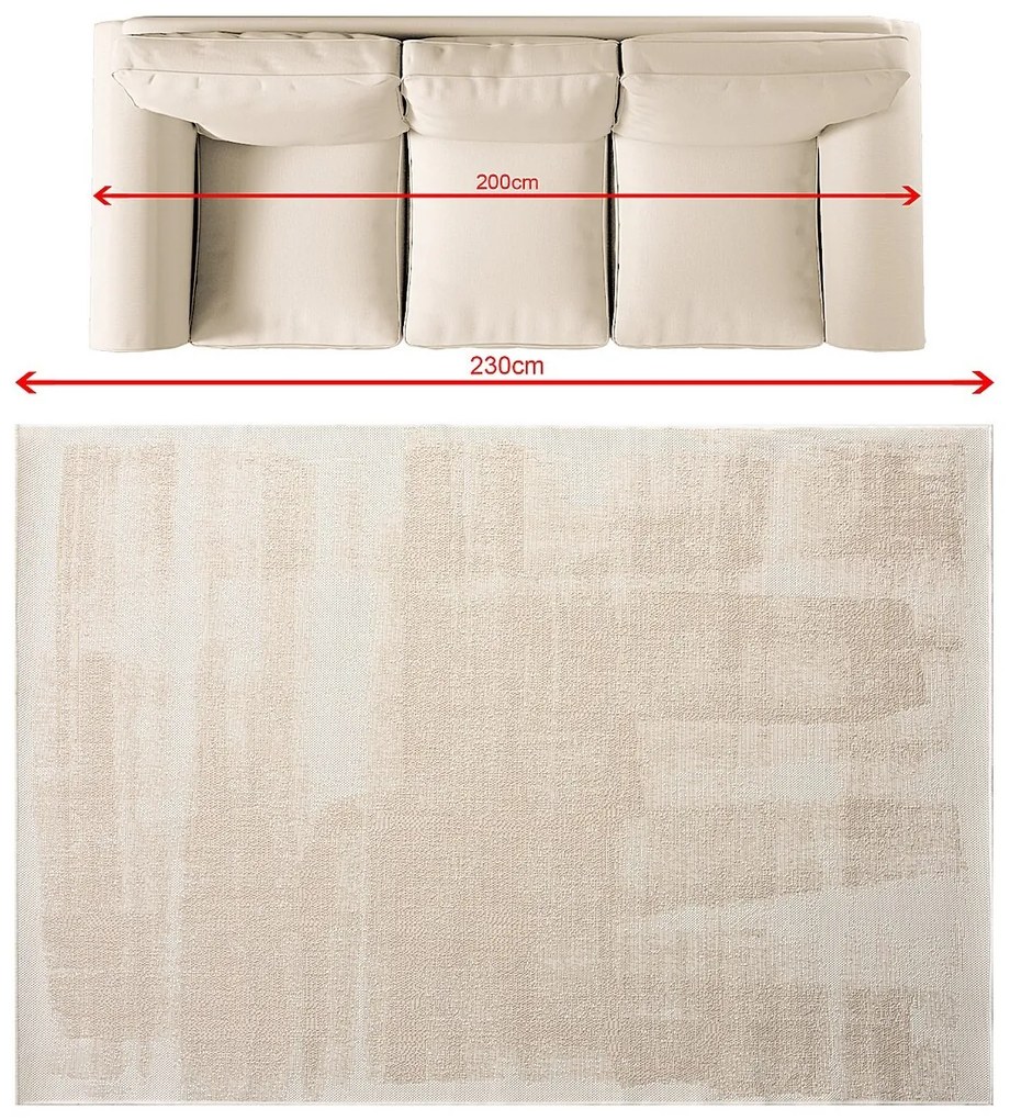 Koberec Abstract Beige I 160x230 cm