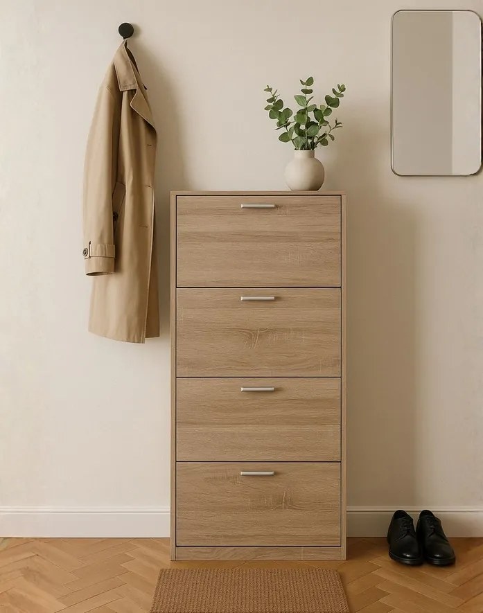 Skrinka na topánky Rivo Wood, dub sonoma