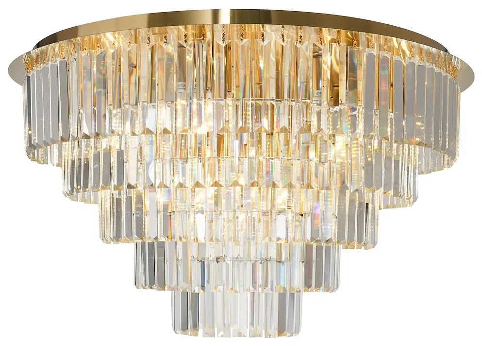 Luster Milano, 1x krištáľové tienidlo, (fi 75cm), g