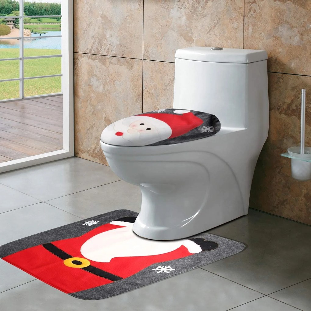 Tutumi Tutumi, vianočná dekorácia na toaletu Santa Claus KF399, CHR-09521