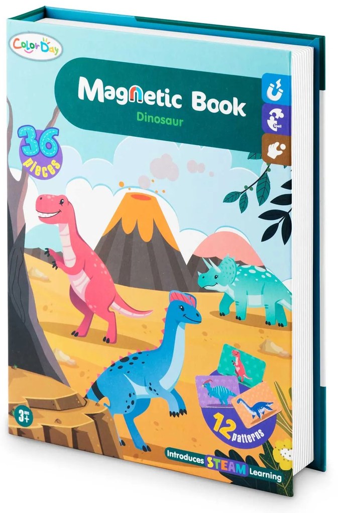 Ricokids Magnetická kniha Puzzle Dinosaury RK-770