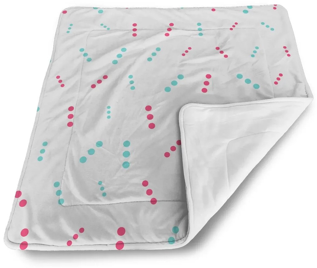 Sablio Deka pre bábätko Bodkované čiarky - 80x100 cm