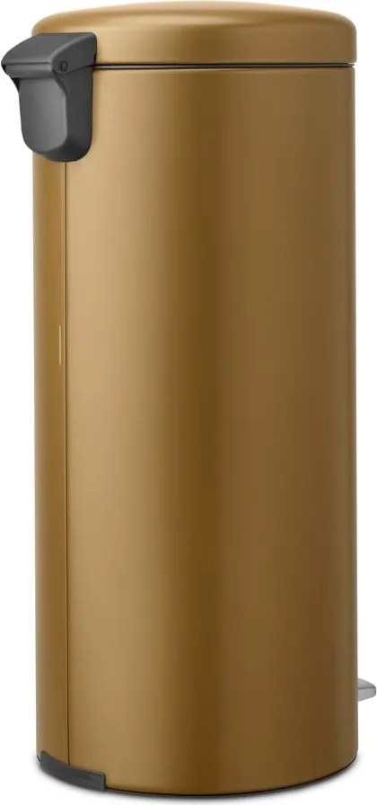 Nášľapný oceľový odpadkový kôš v mosadznej farbe 30 l NewIcon – Brabantia