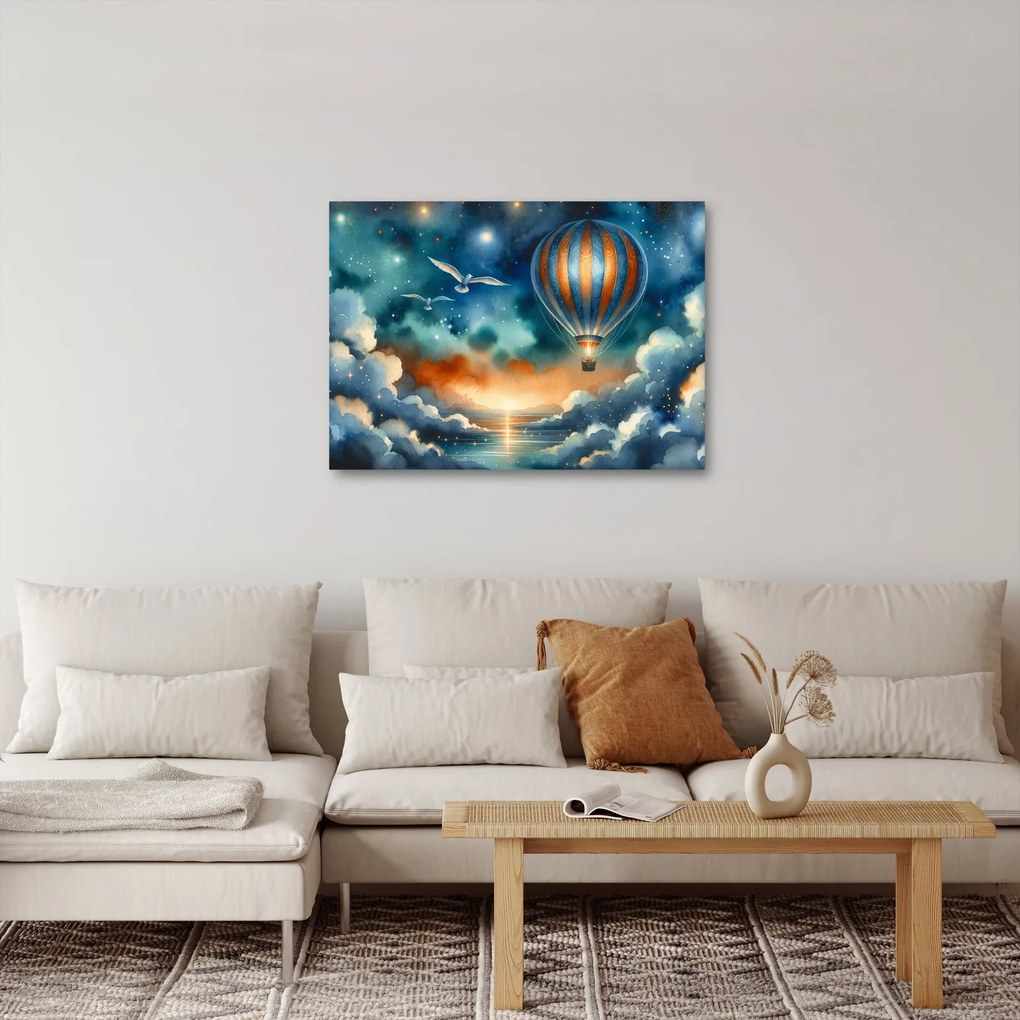 Obraz - Lietať nočnou oblohou (70x50 cm)