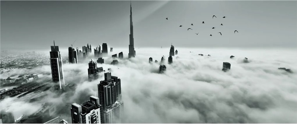 Obraz - Mrakodrapy v Dubai (120x50 cm)